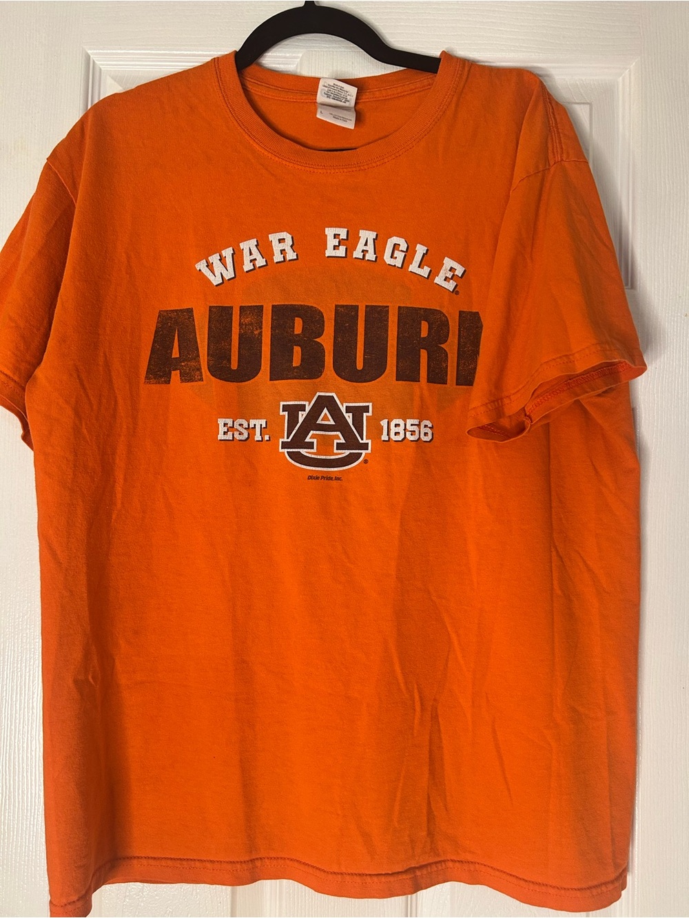 Gildan Orange Auburn War Eagle Graphic Tee